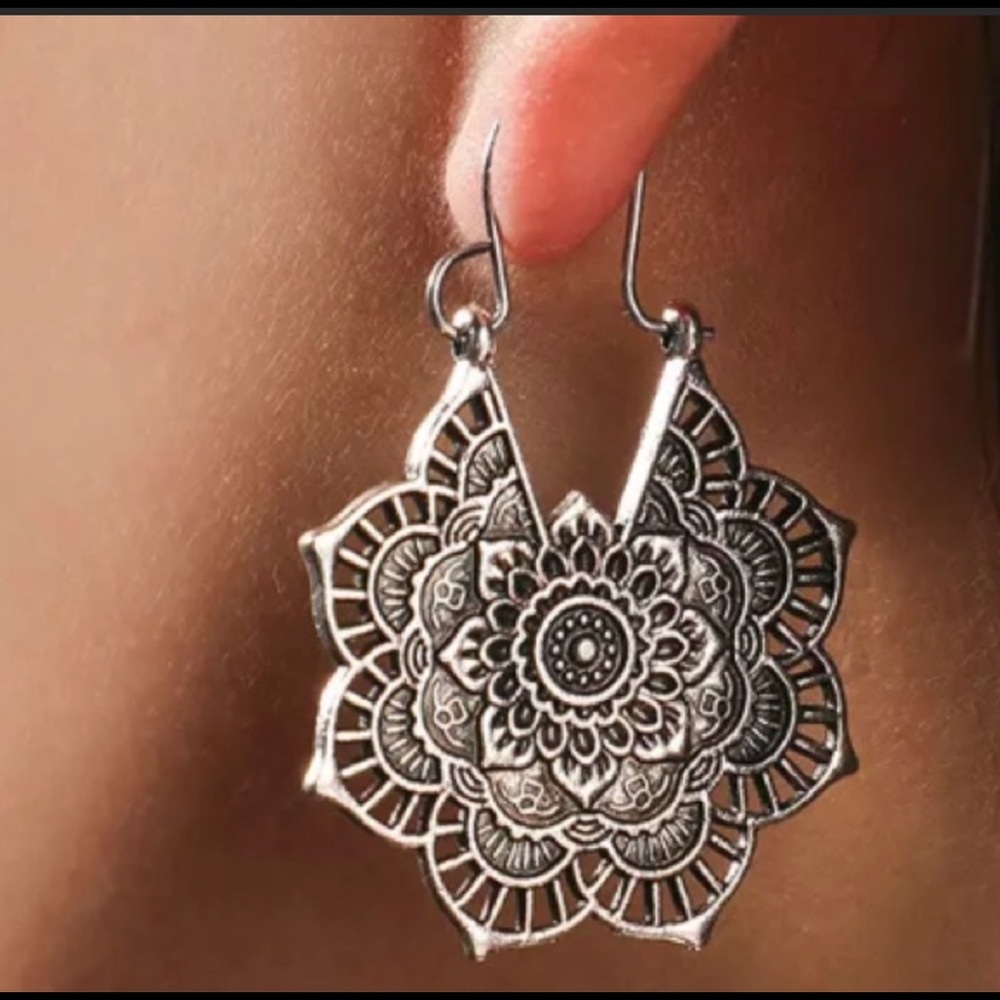 Lotus Mandala Earrings